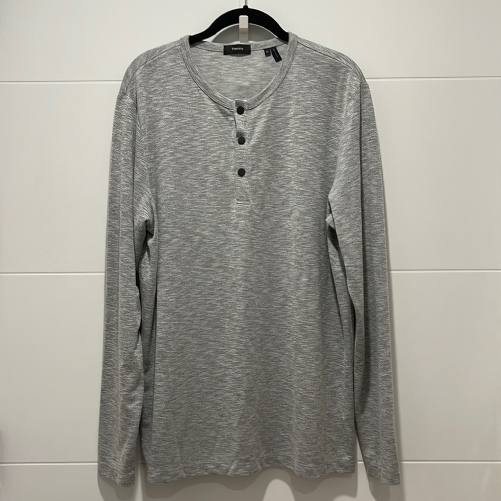 Theory Snap Henley Tee (NWOT)